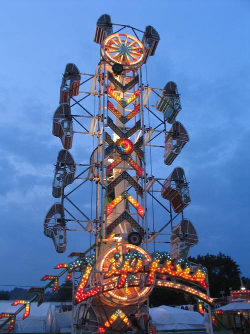 Zipper, Midway, Bloomsburg Fair, Bloomsburg, Pennsylvania, September 23, 2006