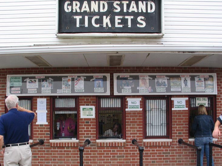Grandstand Ticket Window, Racetrack, Bloomsburg Fairgrounds, Bloomsburg, Pennsylvania, September 23, 2006