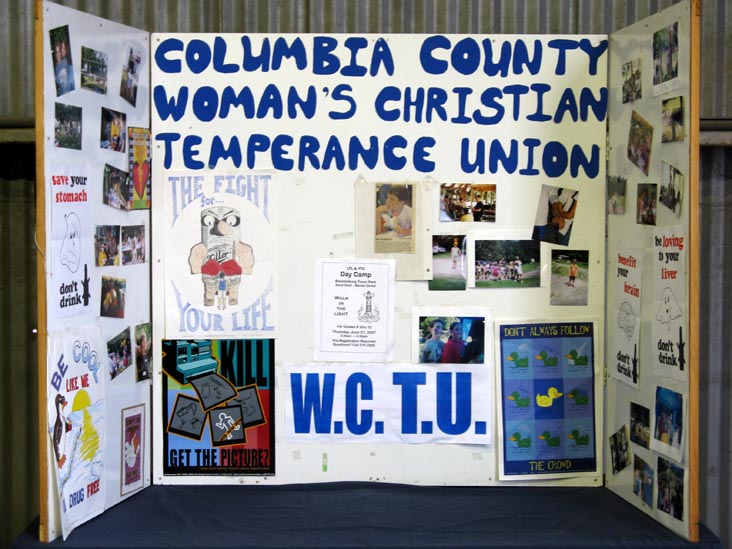 Woman's Christian Temperance Union Exhibit, Bloomsburg Fair, Bloomsburg, Pennsylvania, September 26, 2009