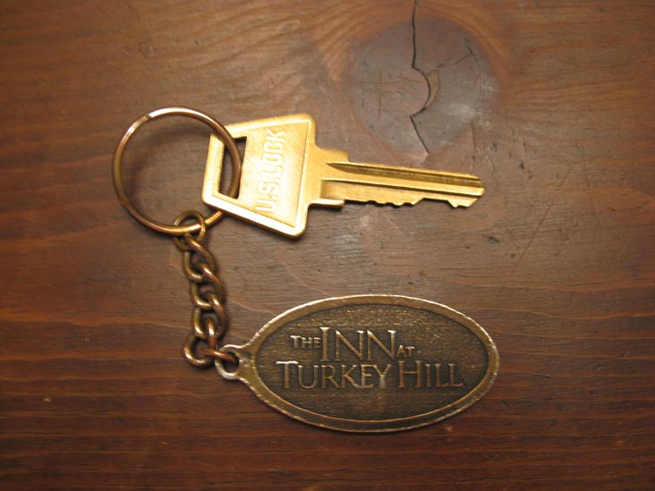 Room Key, Room 13, The Inn At Turkey Hill, 991 Central Road, Bloomsburg, Pennsylvania
