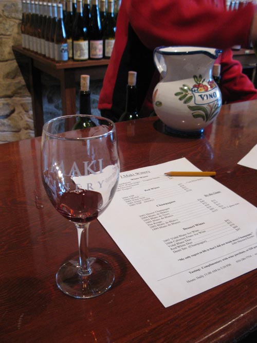 J. Maki Winery, 200 Grove Road, Elverson, Pennsylvania, November 26, 2010