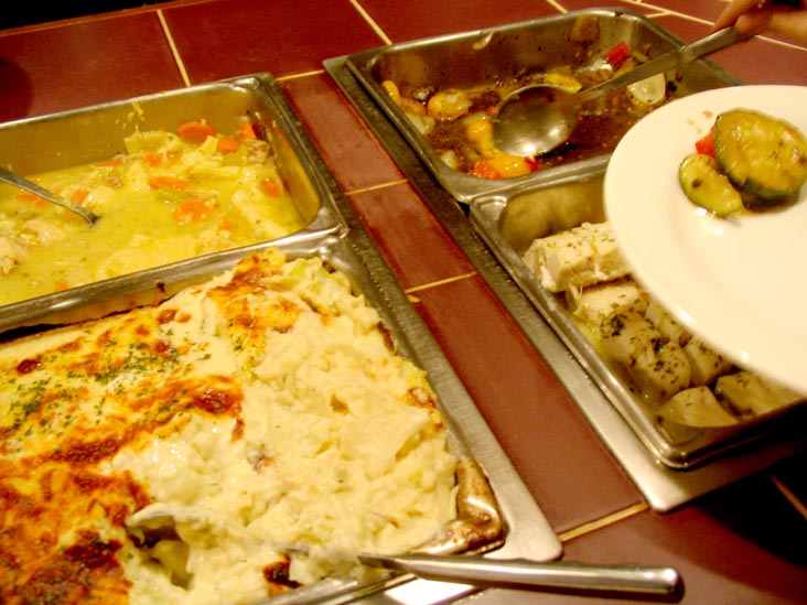 Entrees, Miller's Smorgasbord, 2811 Lincoln Highway East, Ronks, Pennsylvania