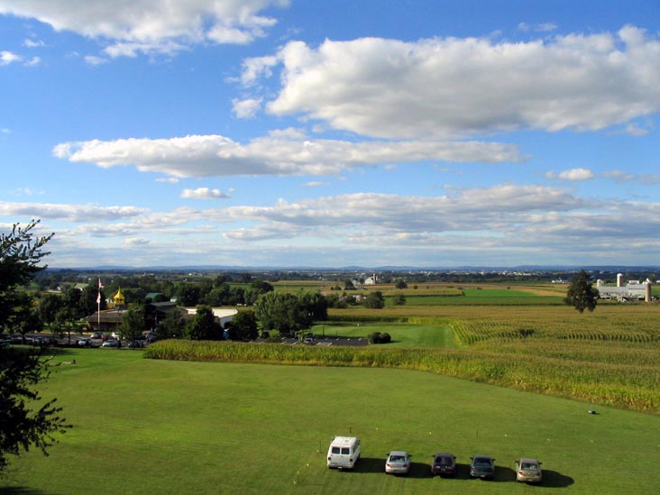 View From Viewtower, Red Caboose Motel & Restaurant, Strasburg, Pennsylvania