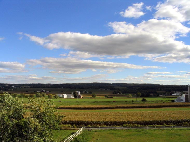 View From Viewtower, Red Caboose Motel & Restaurant, Strasburg, Pennsylvania
