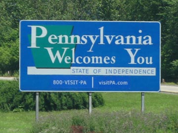 Interstate 80 at New Jersey-Pennsylvania Border