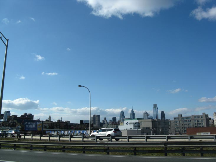 Center City Philadelphia From Interstate 95, Philadephia, Pennsylvania, December 28, 2009