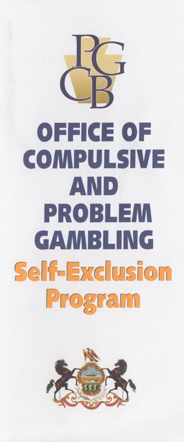 Pennsylvania Office of Compulsive and Problem Gambling Self-Exclusion Program Brochure