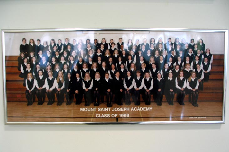 Class of 1998 Photo, Student Lounge, Mount Saint Joseph Academy, 120 West Wissahickon Avenue, Flourtown, Pennsylvania