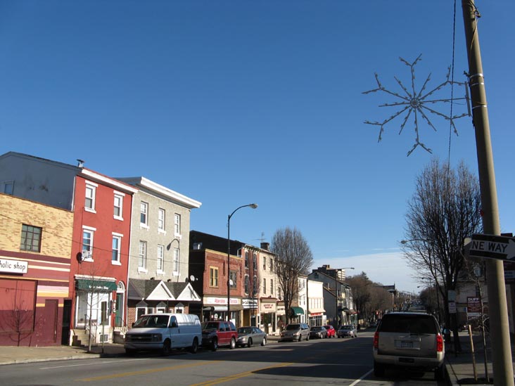 Looking East Down Main Street From Green Street, Norristown, Pennsylvania