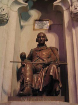 Washington Statue, Washington Memorial Chapel, Valley Forge National Historical Park, Valley Forge, Pennsylvania