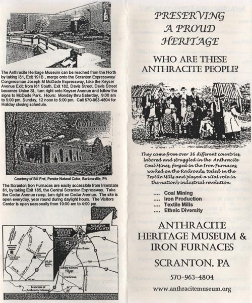 Anthracite Heritage Museum & Iron Furnaces Brochure
