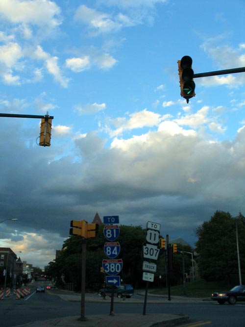 Spruce Street at Jefferson Avenue, Scranton, Pennsylvania