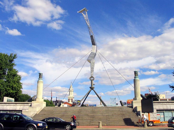 Benjamin Franklin Bridge Monument Plaza, Center City Philadelphia, Pennsylvania