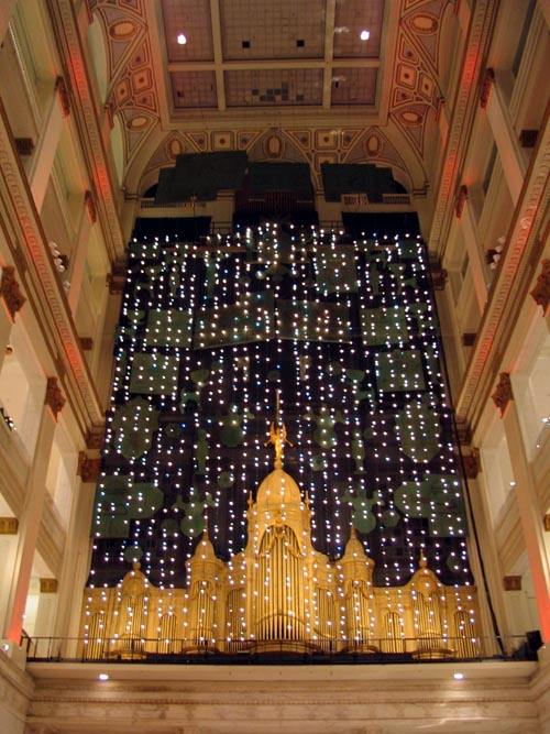 Holiday Light Show, The Wanamaker Building, 100 Penn Square East, Center City, Philadelphia, Pennsylvania