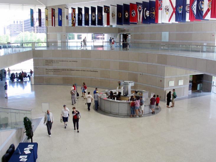 Lobby, National Constitution Center, 525 Arch Street, Independence Mall, Center City, Philadelphia, Pennsylvania