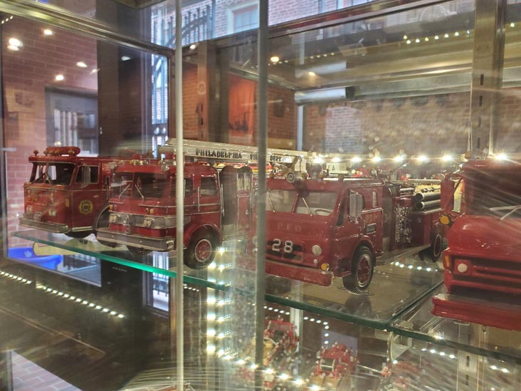 Toy Fire Trucks, Fireman's Hall Museum, Philadelphia, Pennsylvania, October 9, 2021