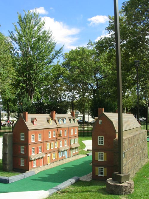 Elfreth's Alley, 4th Hole, Philly Mini Golf, Franklin Square, Center City Philadelphia, Pennsylvania