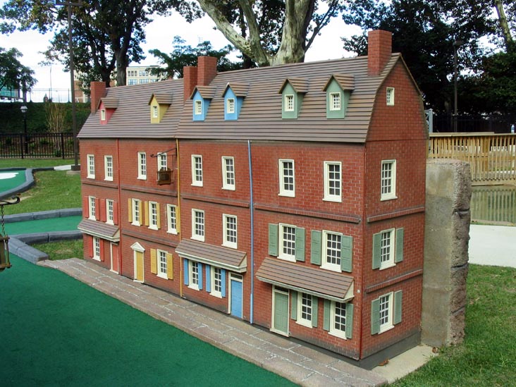 Elfreth's Alley, 4th Hole, Philly Mini Golf, Franklin Square, Center City Philadelphia, Pennsylvania