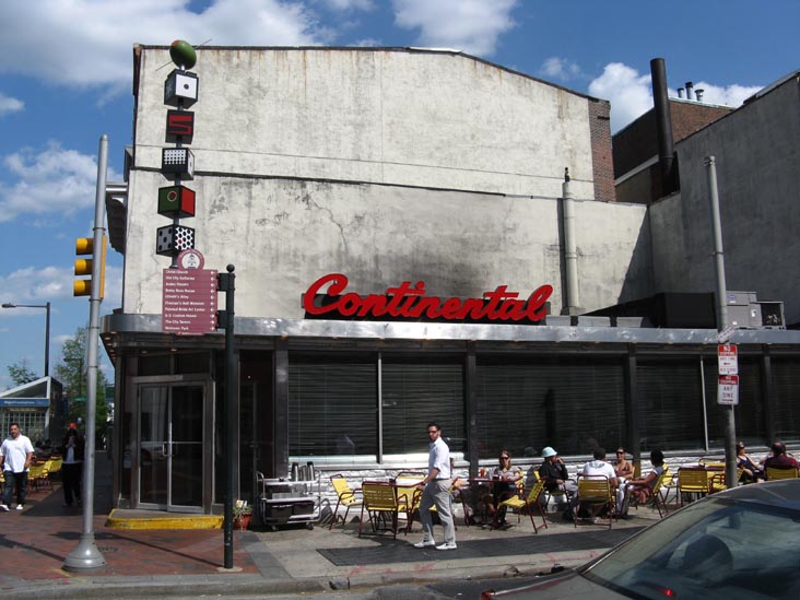 Continental, 138 Market Street at 2nd Street, SE Corner, Old City, Center City, Philadelphia, Pennsylvania, May 10, 2009