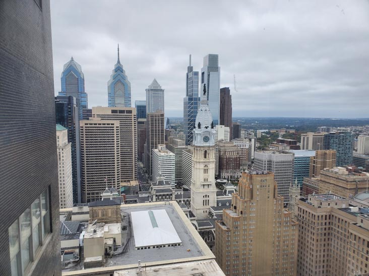 View From Philadelphia Savings Fund Society Building/Loews Philadelphia Hotel, 1200 Market Street, Philadelphia, Pennsylvania, October 11, 2021
