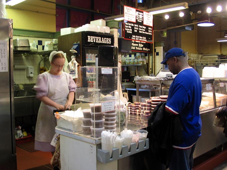 Rib Stand, Reading Terminal Market, 12th and Arch Streets, Philadelphia, Pennsylvania, November 24, 2006