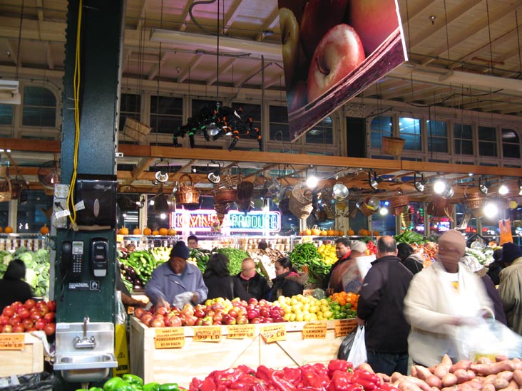 Iovine's Produce, Reading Terminal Market, 12th and Arch Streets, Center City, Philadelphia, Pennsylvania, November 29, 2008