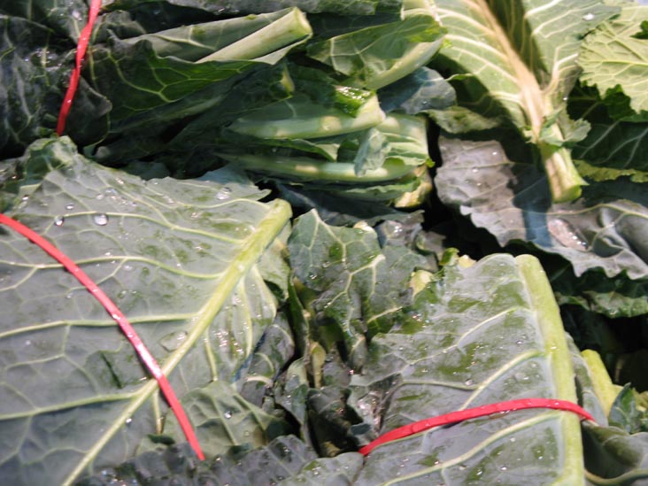 Collard Greens, Iovine's Produce, Reading Terminal Market, 12th and Arch Streets, Center City, Philadelphia, Pennsylvania, November 29, 2008