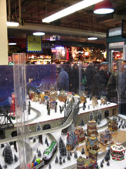 Christmas Train Display, Reading Terminal Market, 12th and Arch Streets, Center City, Philadelphia, Pennsylvania, November 27, 2010