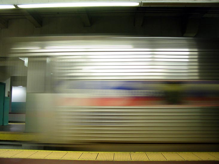9:45 p.m. Trenton-Bound R7, Suburban Station, Center City Philadelphia, Philadelphia, Pennsylvania
