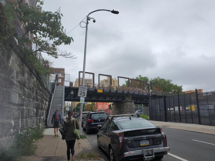 Callowhill Street Entrance, The Rail Park, Philadelphia, Pennsylvania, October 10, 2021