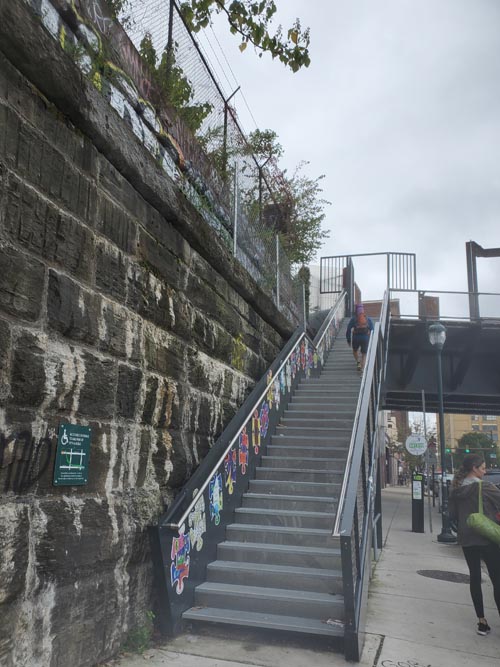 Callowhill Street Entrance, The Rail Park, Philadelphia, Pennsylvania, October 10, 2021