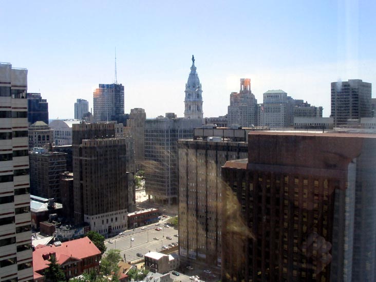 Center City Philadelphia from the Wyndham Hotel Looking Towards City Hall
