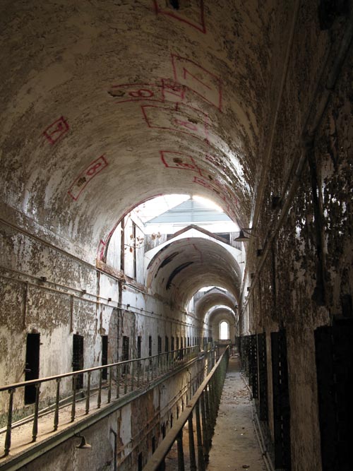 Cellblock 12, View From Second Floor, Eastern State Penitentiary, 2027 Fairmount Avenue, Fairmount, Philadelphia, Pennsylvania