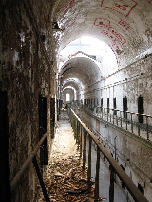 Cellblock 12, View From Second Floor, Eastern State Penitentiary, 2027 Fairmount Avenue, Fairmount, Philadelphia, Pennsylvania