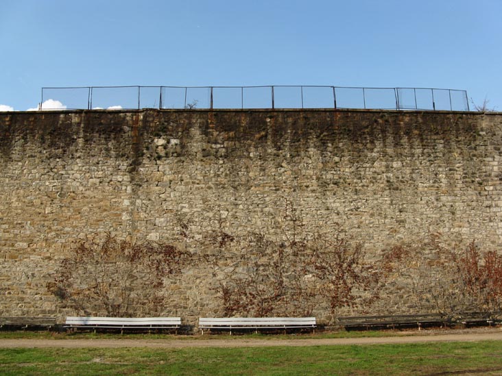 Outer Wall From Exercise Yard, Eastern State Penitentiary, 2027 Fairmount Avenue, Fairmount, Philadelphia, Pennsylvania
