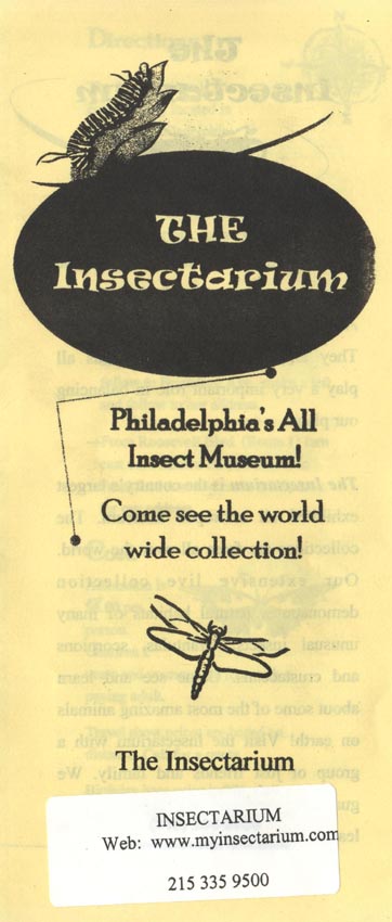 Insectarium Brochure