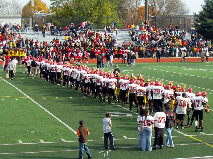 Postgame Handshake, Northeast vs. Central Thanksgiving Day Football Classic, Northeast High School, Northeast Philadelphia, November 22, 2007