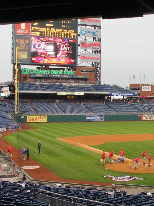 Postgame, Philadelphia Phillies vs. Washington Nationals, Citizens Bank Park, South Philadelphia, Philadelphia, Pennsyvlania, Opening Day, March 31, 2008