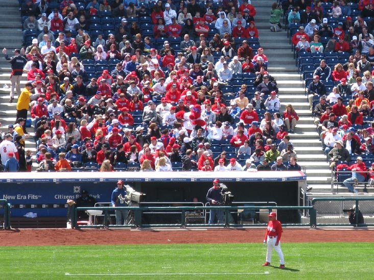 Phillie Phanatic, Philadelphia Phillies vs. Tampa Bay Rays, Citizens Bank Park, Philadelphia, Pennsylvania, April 4, 2009
