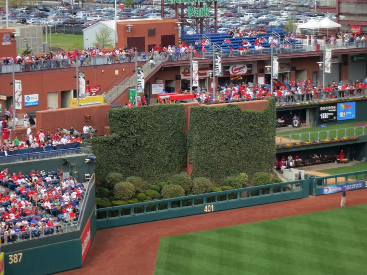 Batter's Eye, Philadelphia Phillies vs. New York Mets, Citizens Bank Park, Philadelphia, Pennsylvania, April 14, 2012