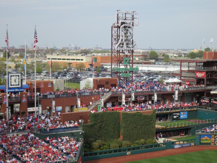 Batter's Eye, Philadelphia Phillies vs. New York Mets, Citizens Bank Park, Philadelphia, Pennsylvania, April 14, 2012