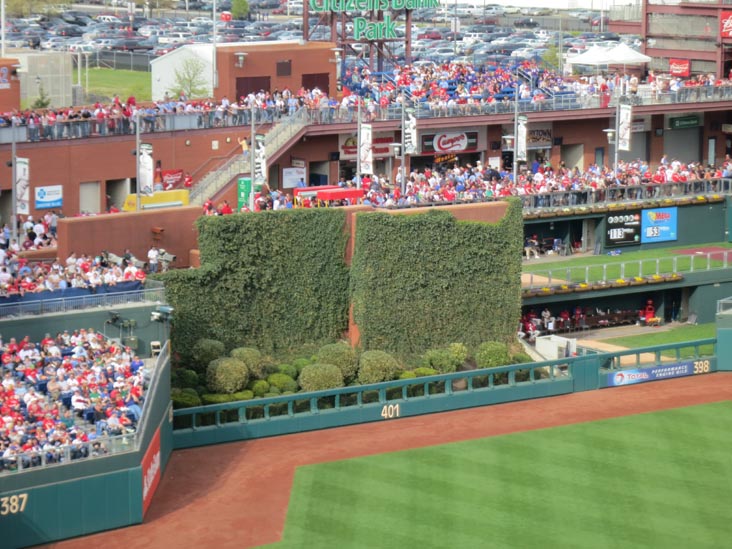 Batter's Eye, Philadelphia Phillies vs. New York Mets, Citizens Bank Park, Philadelphia, Pennsylvania, April 14, 2012