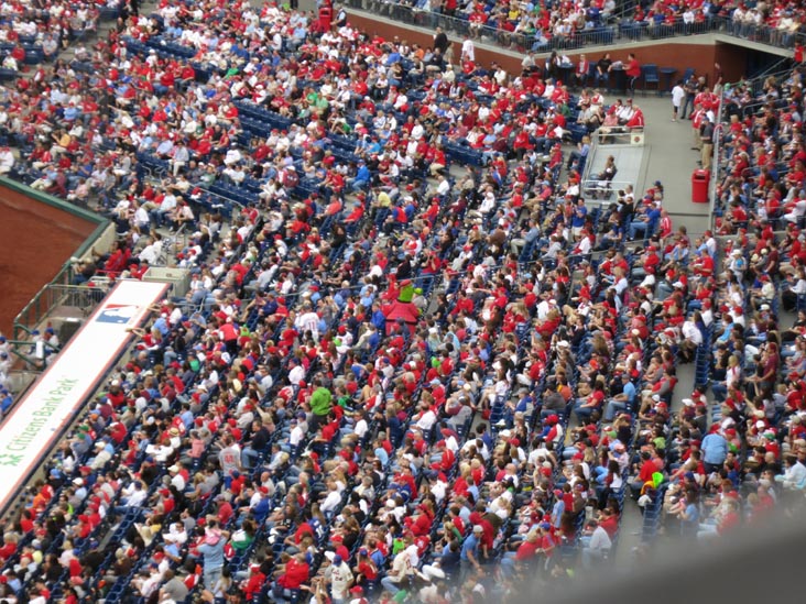 Phillie Phanatic, Philadelphia Phillies vs. New York Mets, Citizens Bank Park, Philadelphia, Pennsylvania, April 14, 2012