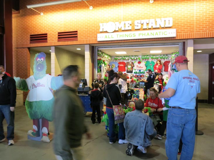 All Things Phanatic Stand, Main Concourse Behind Section 121, Citizens Bank Park, Philadelphia, Pennsylvania, April 29, 2012