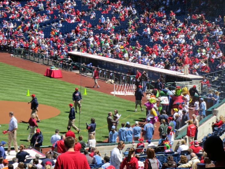Phanatic's Birthday Celebration, Philadelphia Phillies vs. Chicago Cubs, Citizens Bank Park, Philadelphia, Pennsylvania, April 29, 2012