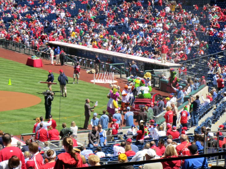 Phanatic's Birthday Celebration, Philadelphia Phillies vs. Chicago Cubs, Citizens Bank Park, Philadelphia, Pennsylvania, April 29, 2012