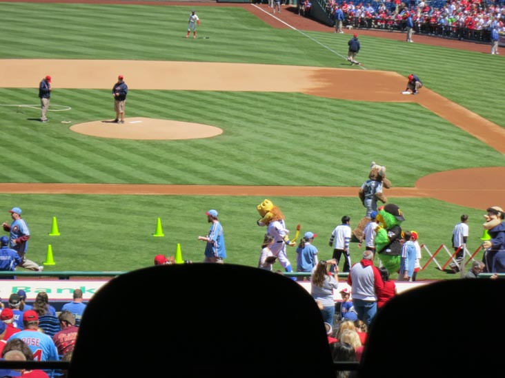 Phanatic's Birthday Celebration, Philadelphia Phillies vs. Chicago Cubs, Citizens Bank Park, Philadelphia, Pennsylvania, April 29, 2012