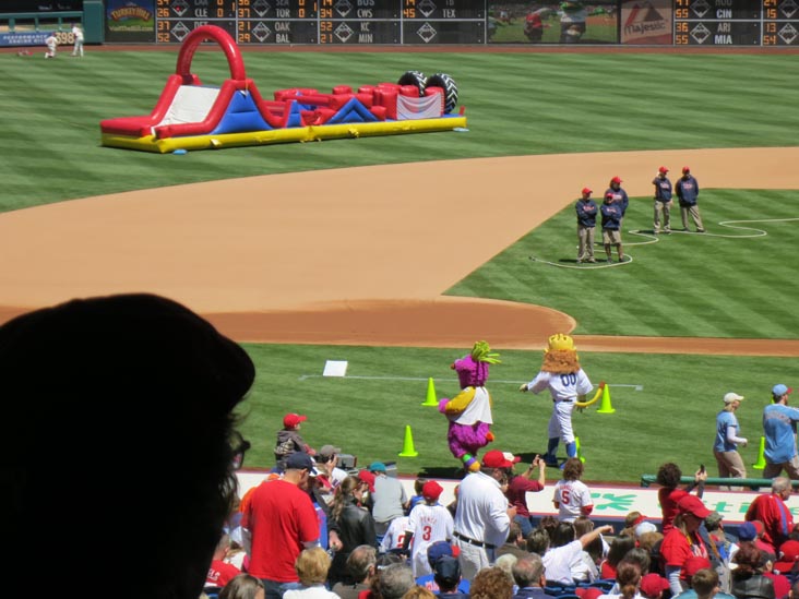Phanatic's Birthday Celebration, Philadelphia Phillies vs. Chicago Cubs, Citizens Bank Park, Philadelphia, Pennsylvania, April 29, 2012