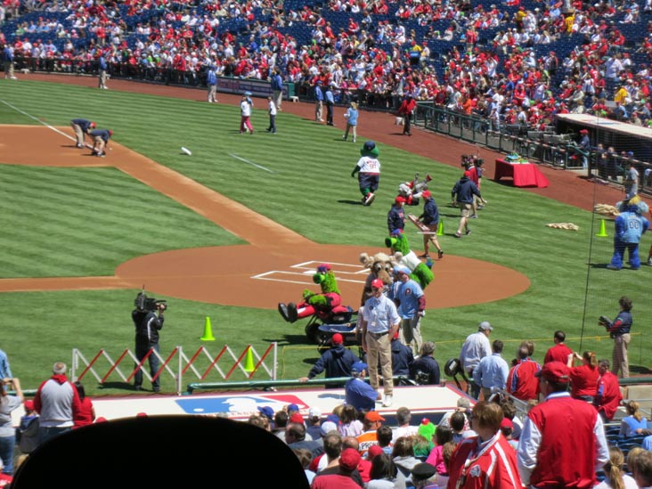 Phanatic's Birthday Celebration, Philadelphia Phillies vs. Chicago Cubs, Citizens Bank Park, Philadelphia, Pennsylvania, April 29, 2012