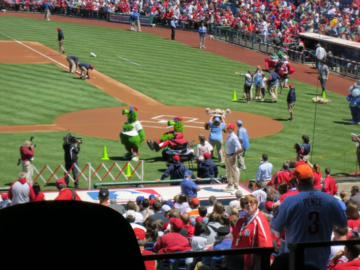 Phanatic's Birthday Celebration, Philadelphia Phillies vs. Chicago Cubs, Citizens Bank Park, Philadelphia, Pennsylvania, April 29, 2012